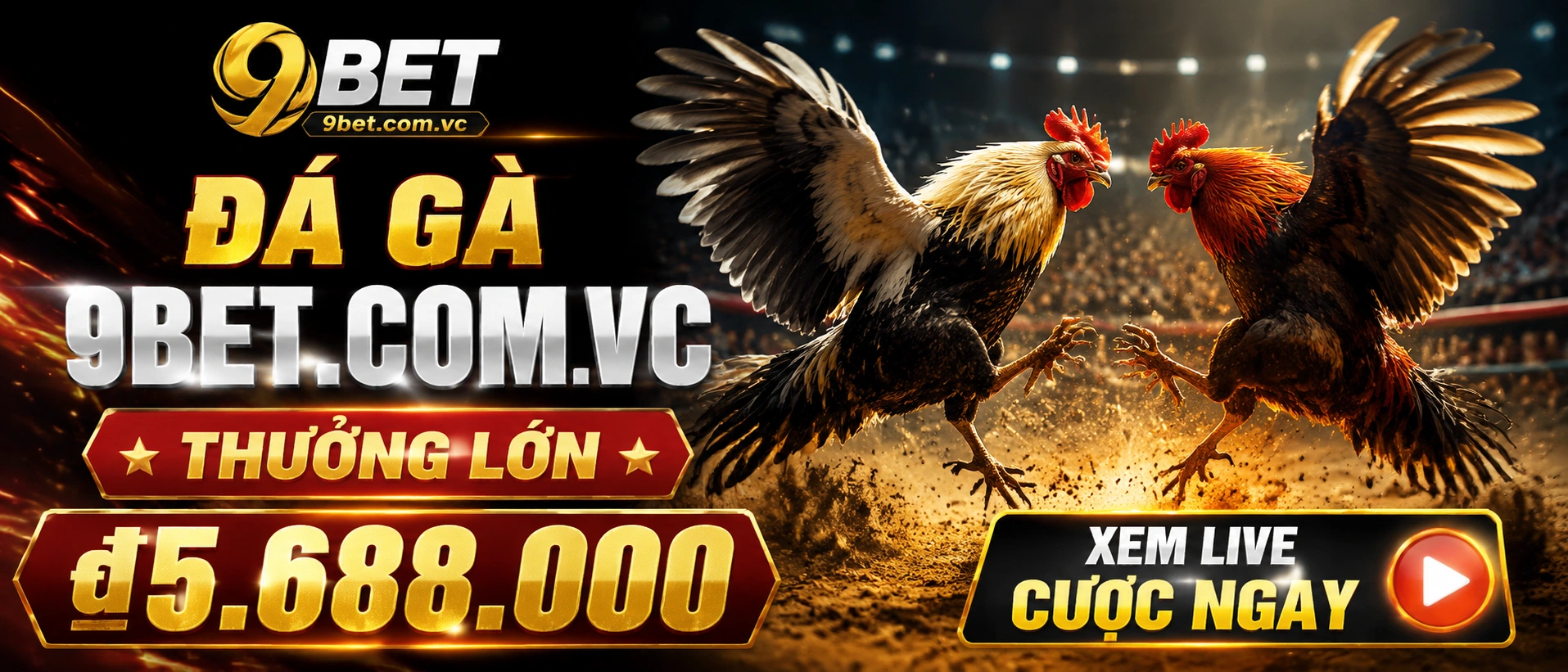 Đá Gà Campuchia hiển thị trên giao diện mobile 9bet